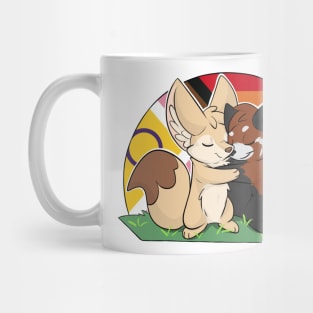 LGBTQIA+ - Fennec Fox + Red Panda Hug Mug